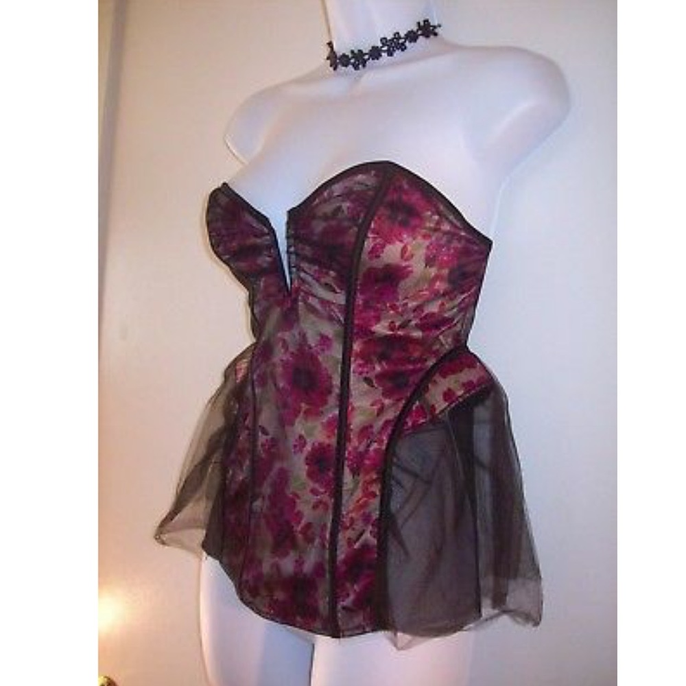 Victoria Secret flowers Bustier Lingerie
